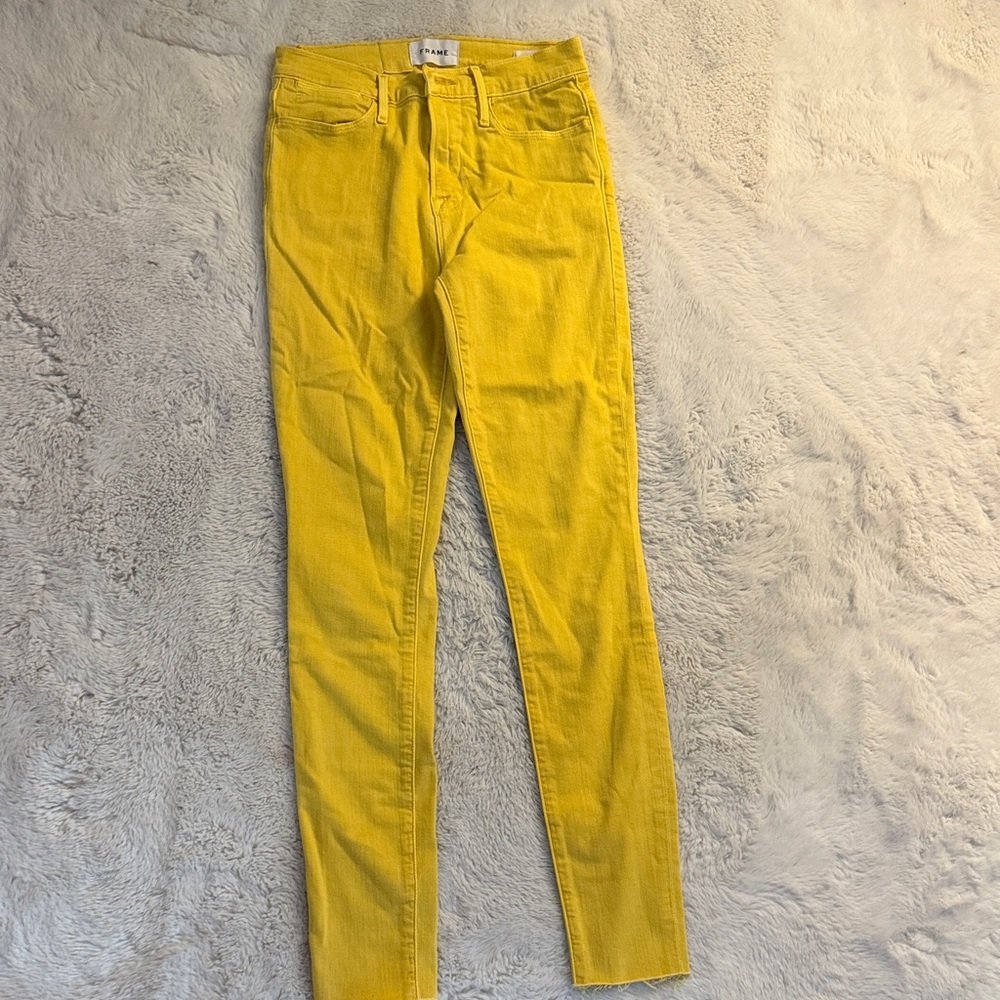 Frame Denim Sunny Yellow Jeans